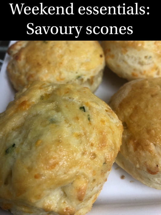 Savoury scones: Cheddar Chive