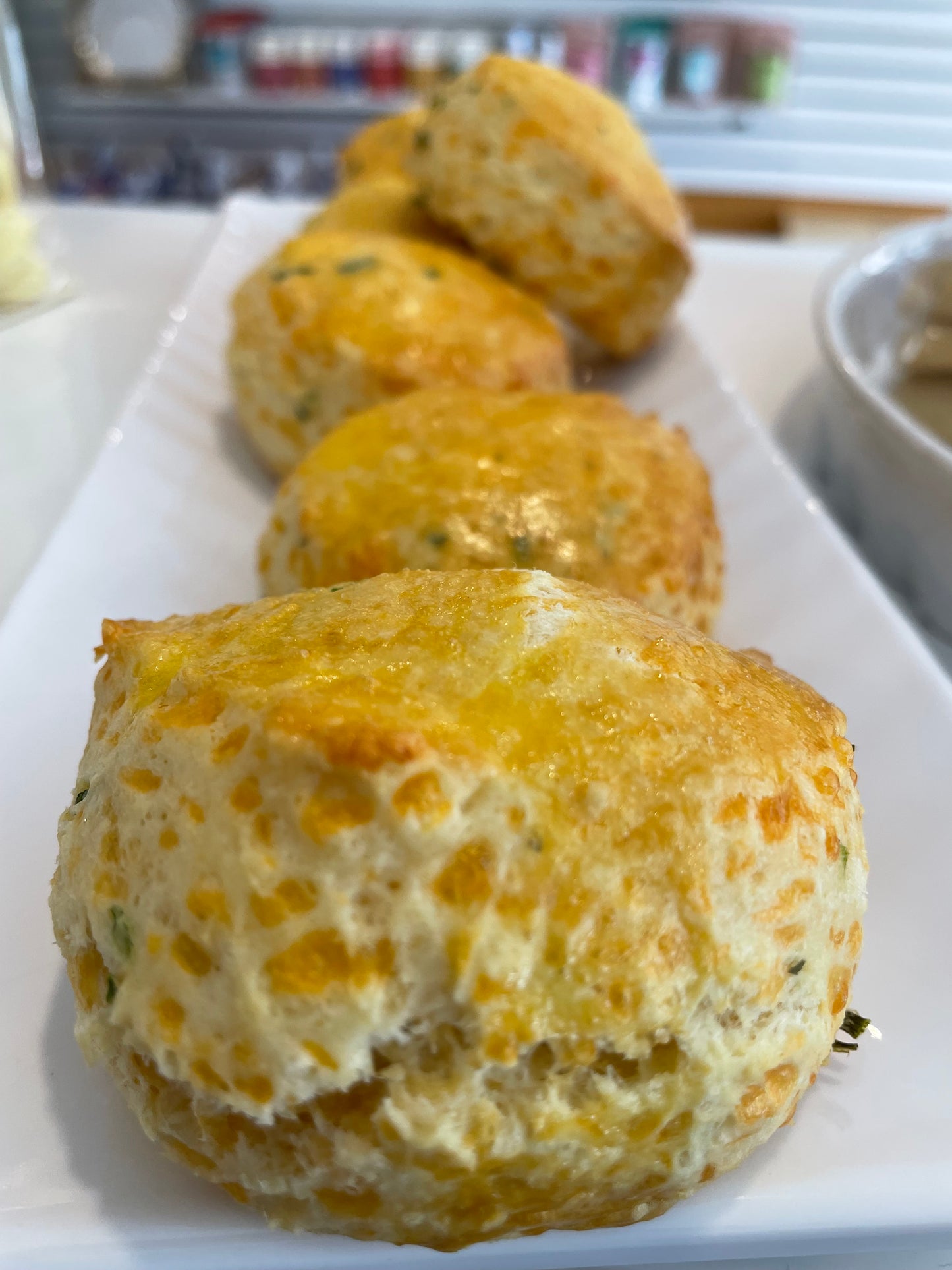 Savoury scones: Cheddar Chive