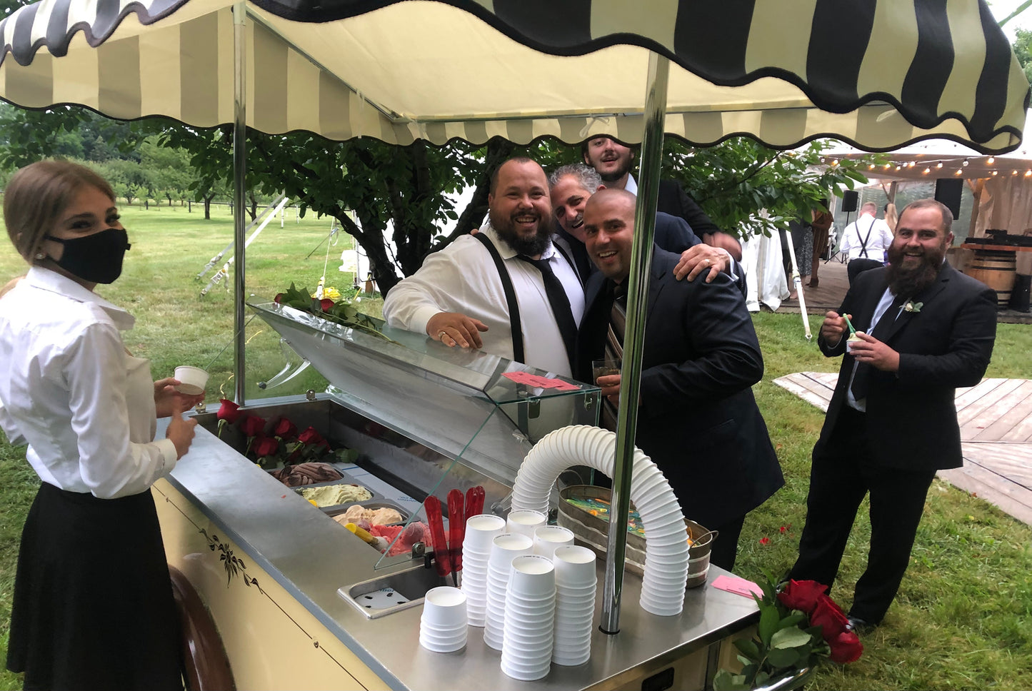 95 - 150 Guests Gelato catering service